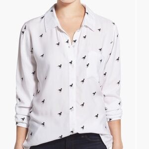 Rails “Rocsi” Horse Print Blouse, Like new